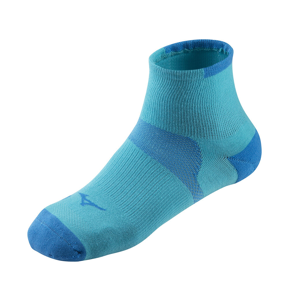 Mens Mizuno Drylite Race Mid Running Socks Blue Philippines (UPLJQK842)